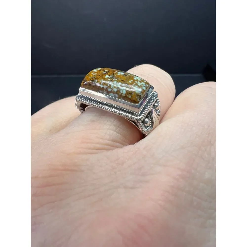 NEW Blue Horizon turquoise sterling silver ring size 7